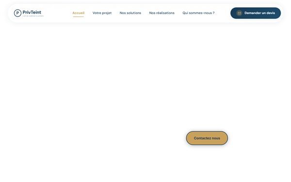 Site PrivTeint realise par Nexap