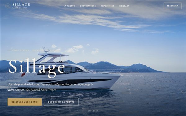 Site Sillage realise par Nexap