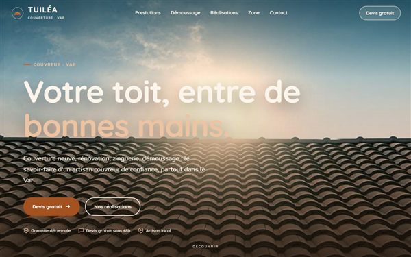 Site Tuiléa realise par Nexap