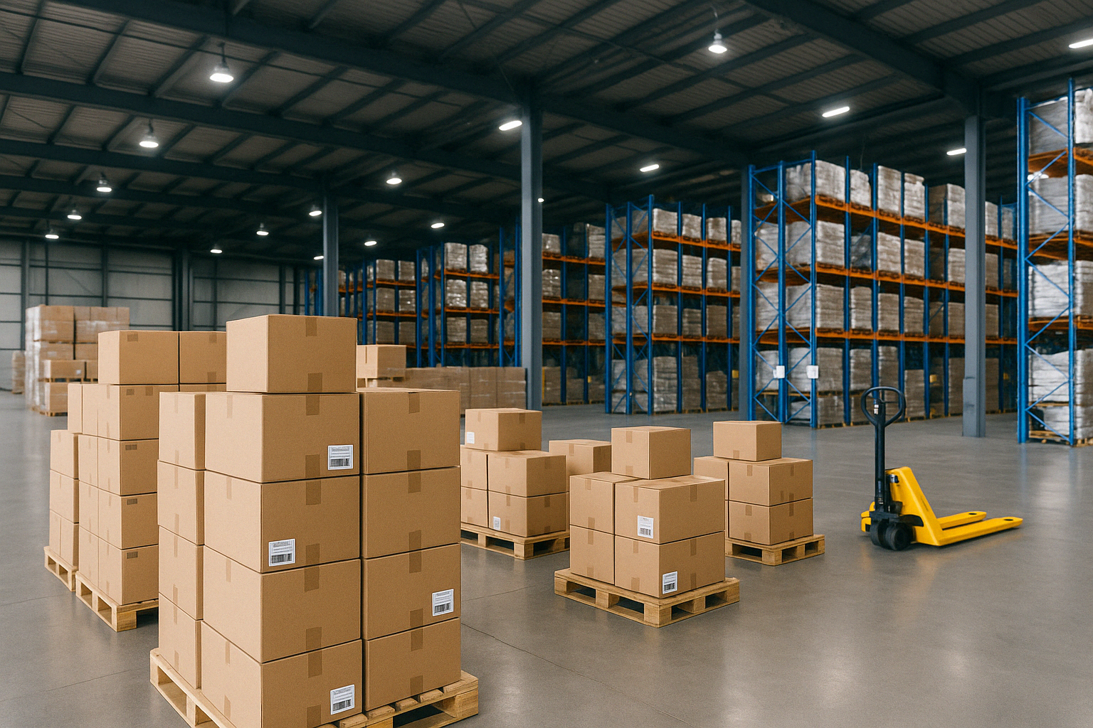 Vue panoramique entrepôt Sprint Logistics